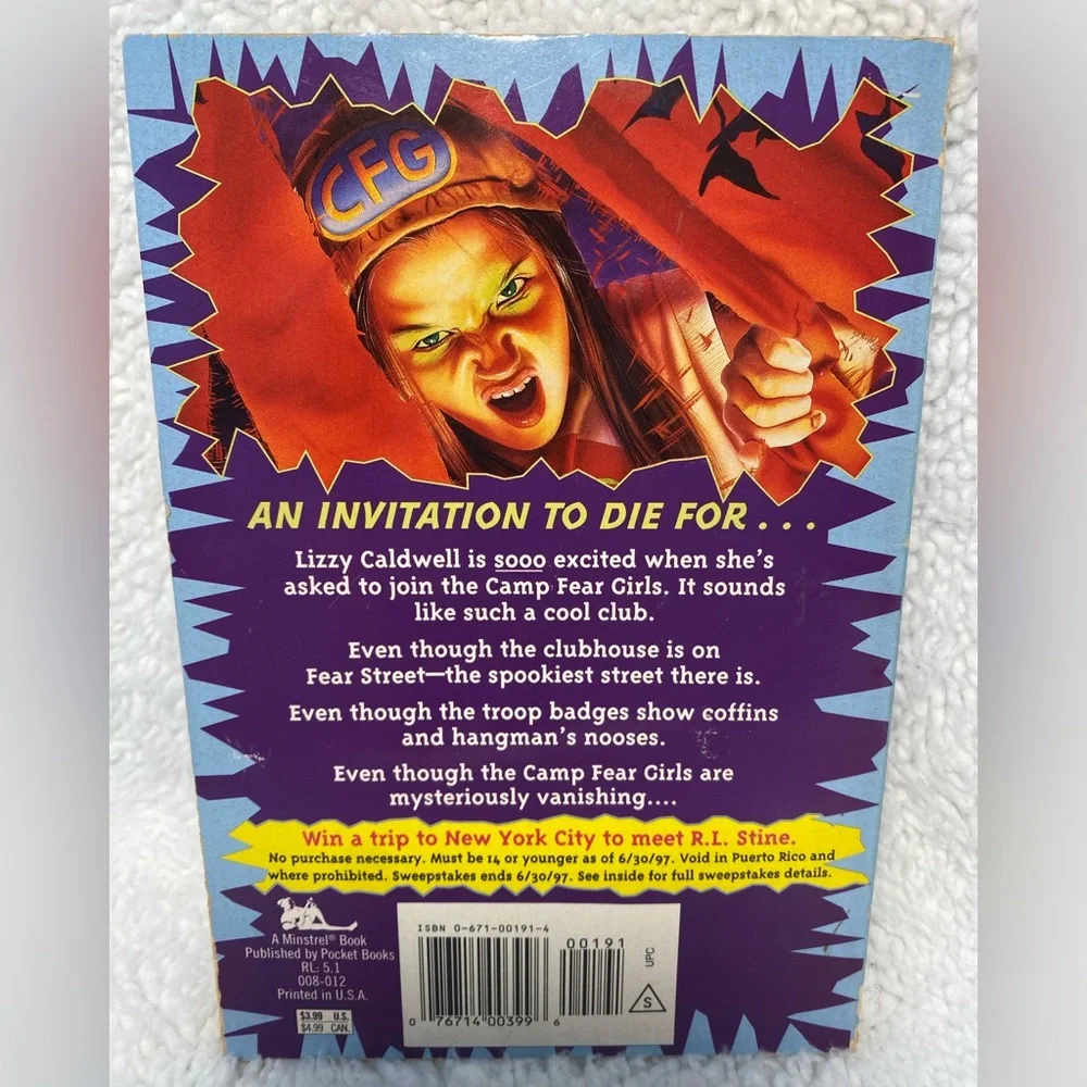 First Printing  R.L. Stine’s Ghosts of Fear Street No. 18: “Camp Fear Ghouls”
